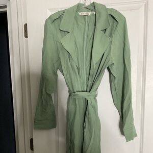 Sage Green Coat Dress
